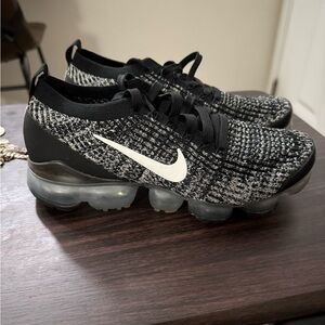 Nike Black and White Air VaporMax Sneakers